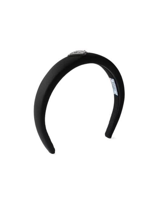 Prada Black Re-Nylon Padded Headband