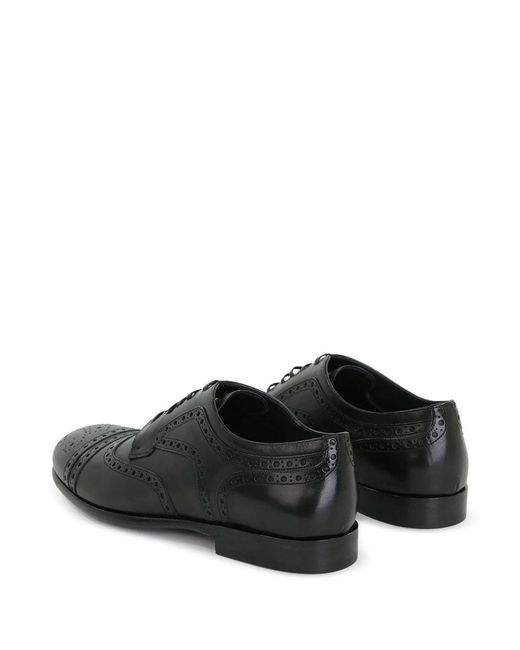 Dolce & Gabbana Black Round-Headed Business Dress Shoes for men