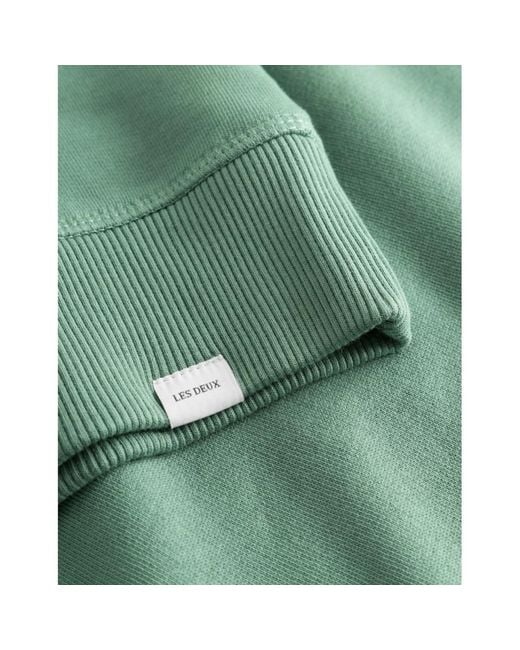 Les Deux Green Logo Long-Sleeved Sweater for men