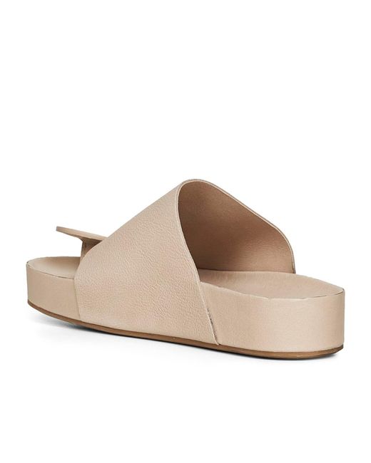 Uma Wang White Toe Round Head Slippers
