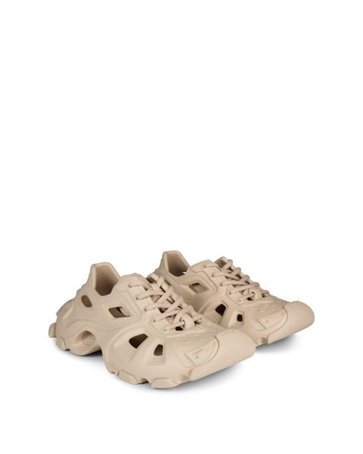 Balenciaga Natural Solid Color Low Top Sneakers