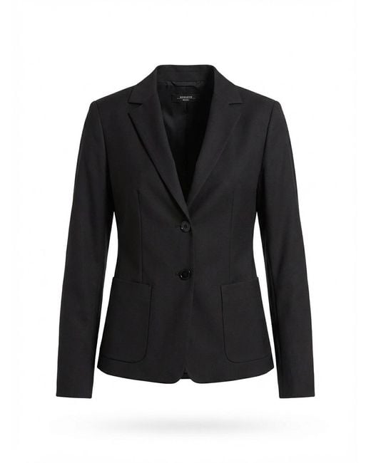 Weekend by Maxmara Black Long-Sleeved Suit Coat