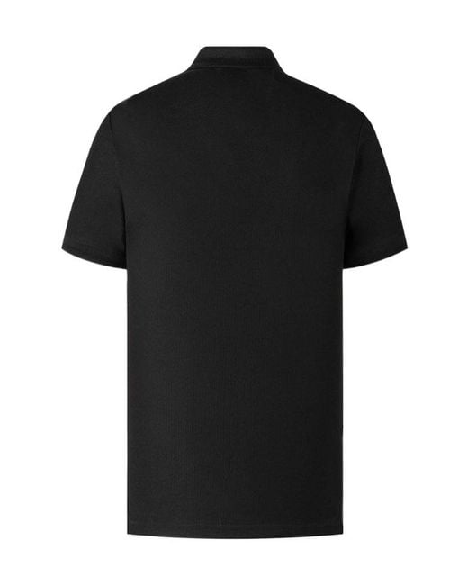Burberry Black Pull-Down Short-Sleeved Polo Shirt for men