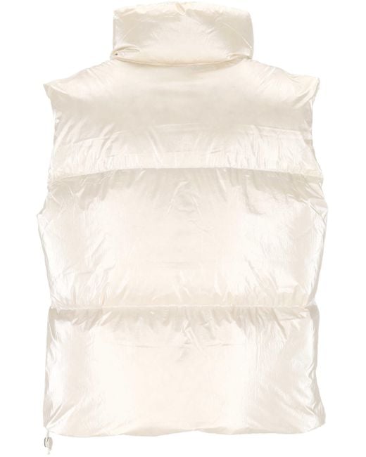K-Way Natural Thille Thermo Pearly Zip-Up Puffed Gilet