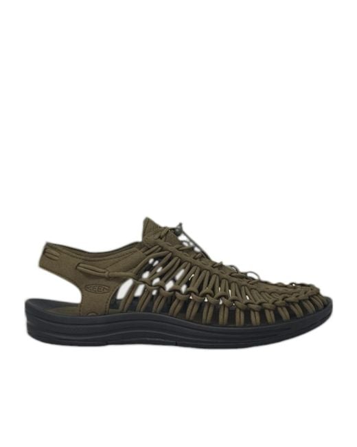 Keen Green Round-Toe Flat Sandals