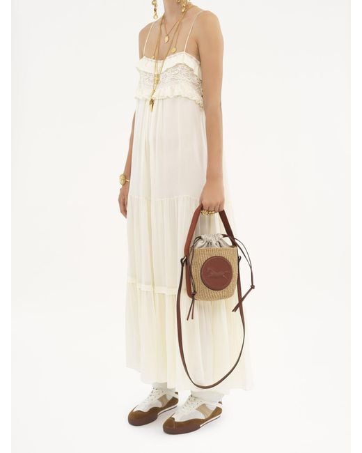 Chloé Brown Chloé Horse Medal Small Bucket Bag