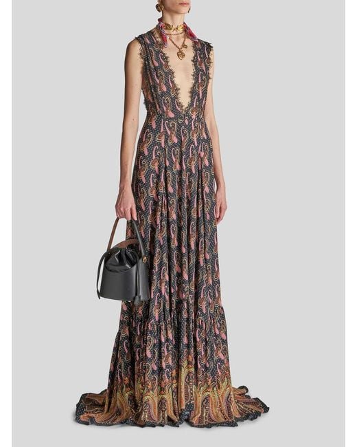 Etro Black Saturno Bucket Shoulder Bag