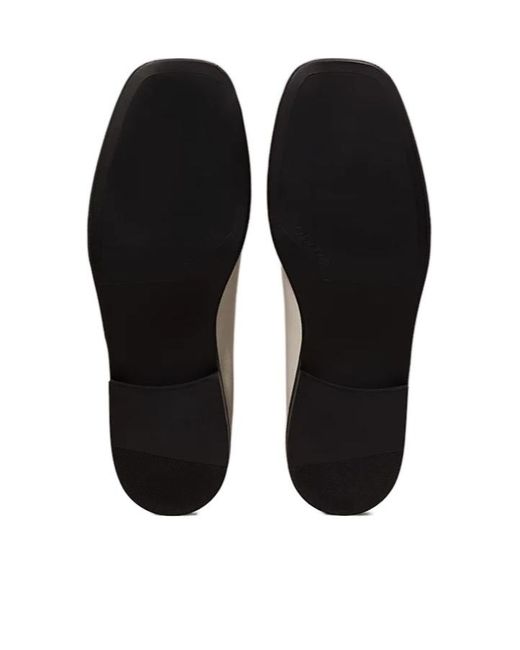 Calvin Klein White Square Head Loafer Shoes