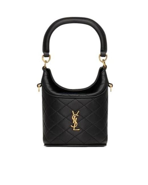 Saint Laurent Black Gaby Mini Bucket