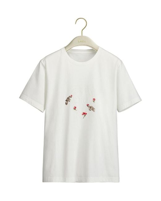 Dior White Amour Fitted T-Shirt