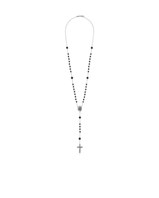 Dolce & Gabbana White 18Kt Rosary Necklace for men