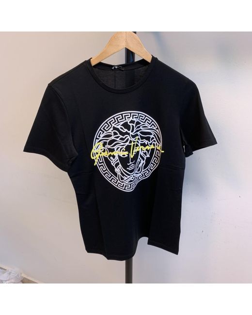 Versace Black Medusa Print T-Shirt