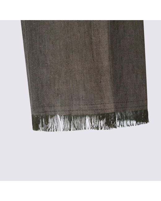 Antonelli Gray Wide-Leg Pants
