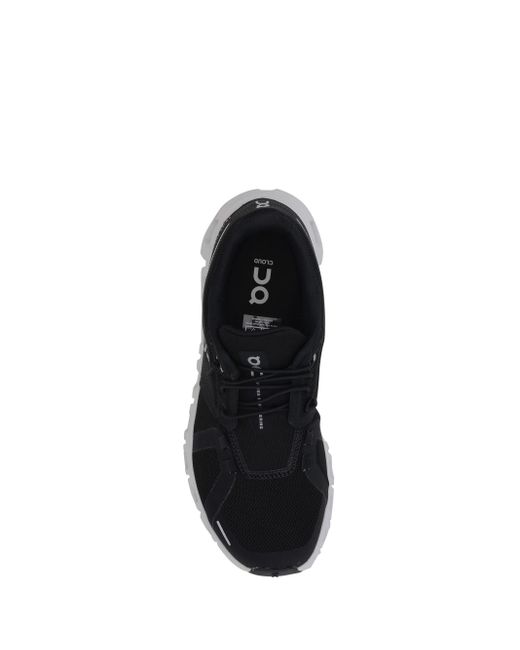 On Shoes Black W Cloud Lace-Up Sneakers