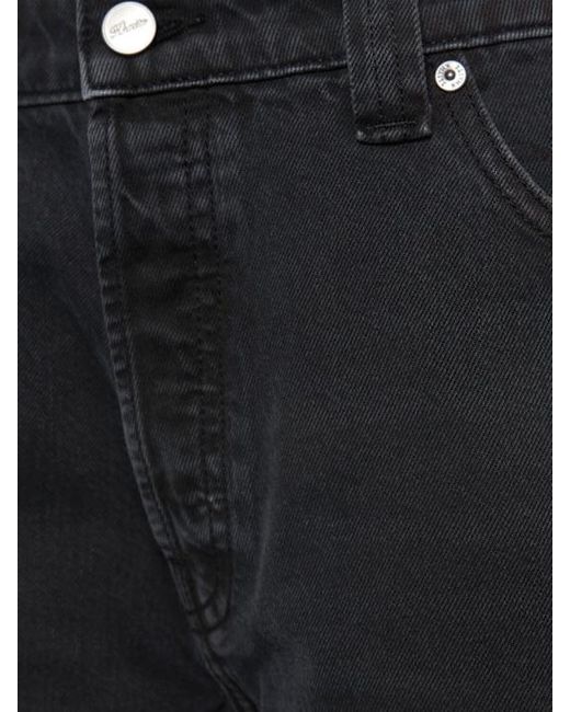 Khaite Black Winslow Mid Rise Denim Baggy Jeans