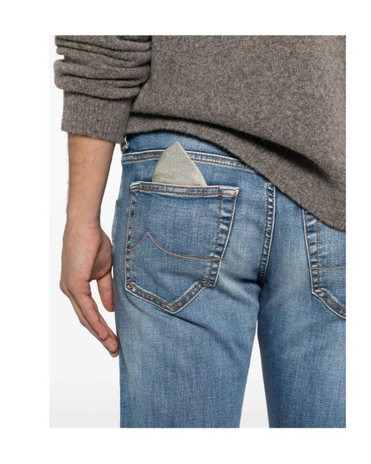 Jacob Cohen Blue Nick Slim Jeans for men