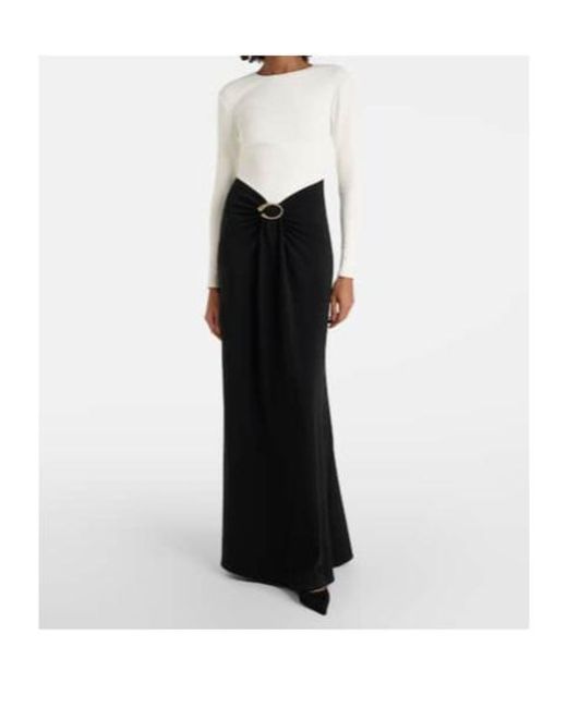 Roland Mouret Black Draped Jersey Gown