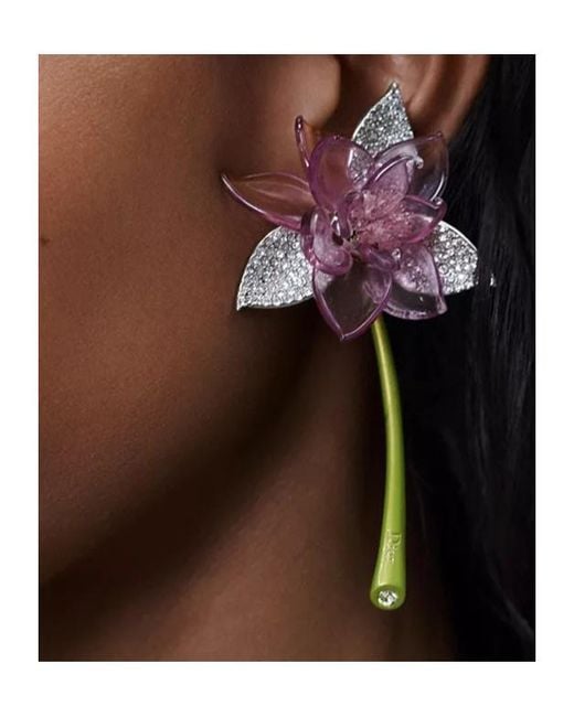 Dior Pink En Fleurs Earrings