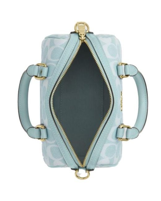 COACH Blue Double-Handled Shoulder Bag