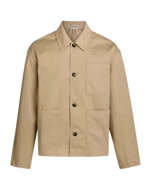 J.W. Anderson Natural Patch Pocket Cotton Jacket for men