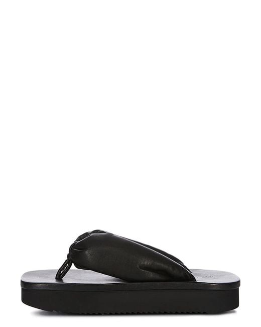 Rick Owens Black Hollywood Flip Flops for men