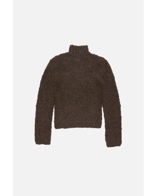 Acne Brown Hand-Knit Alpaca Sweater for men