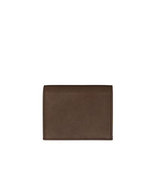 Thom Browne Brown Double Card Holder for men