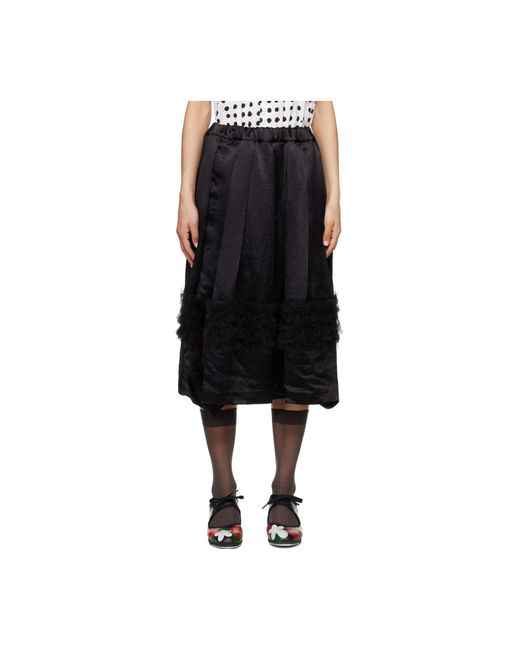 Comme des Garçons Black Elastic Waist Skirt