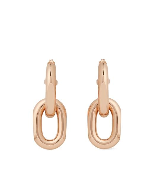 Rabanne Pink Rabanne Double Xl Link Earrings