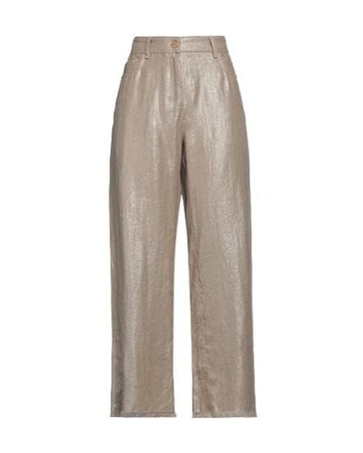 Max Mara Gray Minimal Straight Leg Pants