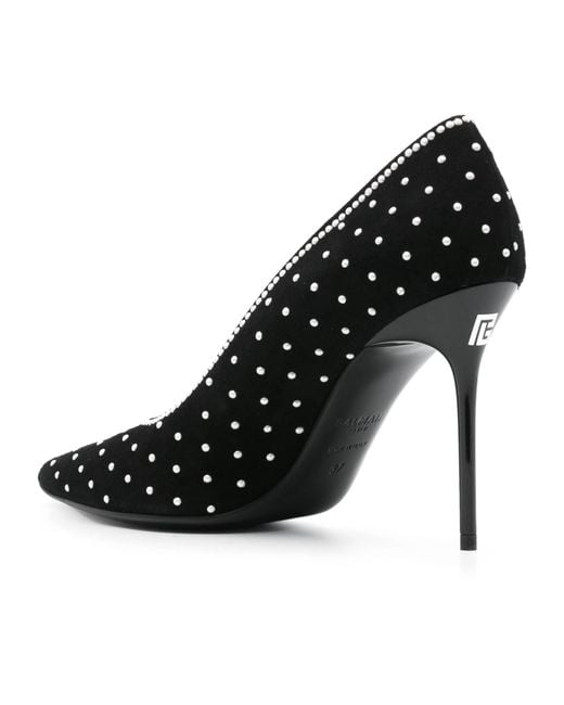 Balmain Black Pointed High Heels