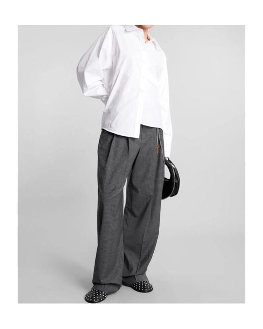 Alexander Wang White Long-Sleeved Oversized Shirt