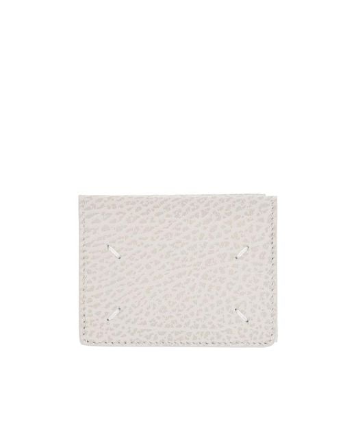 Maison Margiela White Four Stitch Tri-Fold Wallet