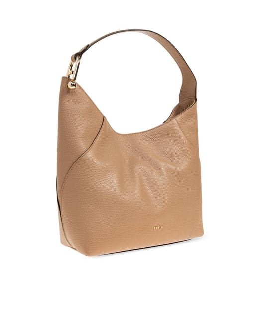 Furla White Lara Medium Shoulder Bag