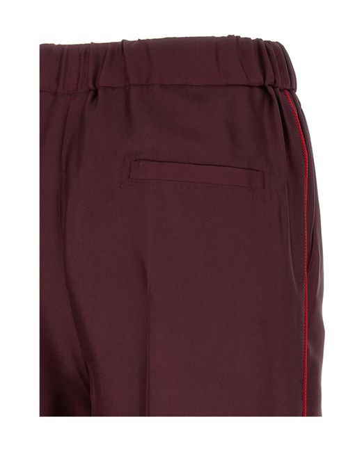 F.R.S For Restless Sleepers Purple F.R. For Restless Sleepers Wide-Leg Silk Pants