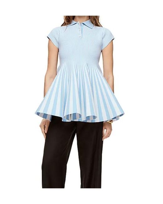 Loewe Blue Striped Mini Dress