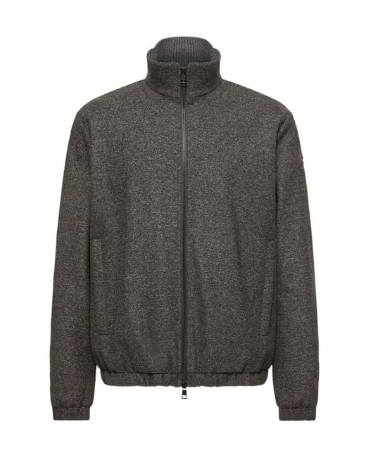 Moncler Gray Limberl Flannel Short Down Jacket for men