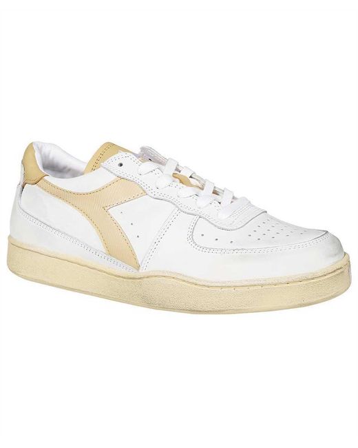 Diadora White Logo Board Shoes for men