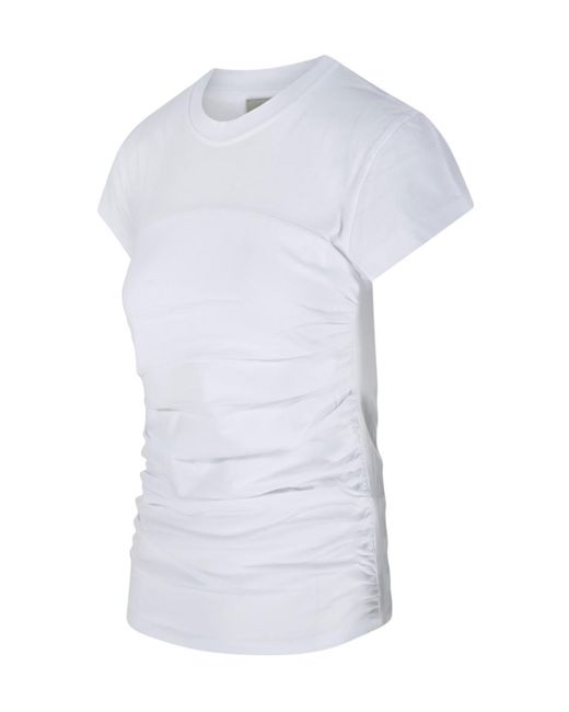 Isabel Marant White Isabel Marant Maelie Ruched Detailed T-Shirt