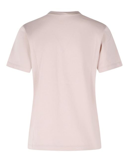 Moncler Pink Short-Sleeved T-Shirt