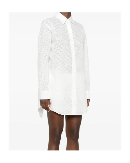 Off-White c/o Virgil Abloh White Patterned Shirt