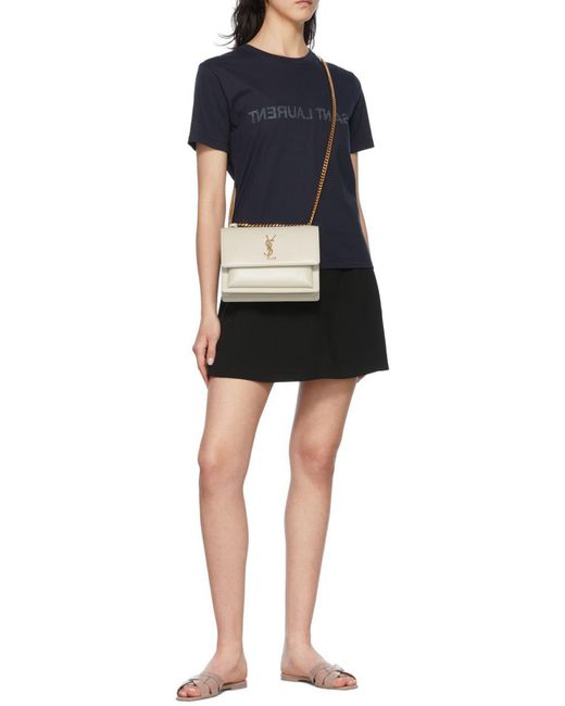 Saint Laurent Natural Sunset Medium Shoulder Bag
