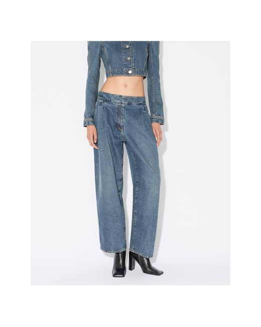 Alaïa Blue Alaïa Denim Tailored Jeans