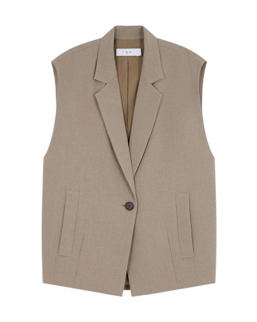 IRO Brown Soledad Sleeveless Blazer