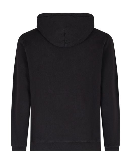 Dondup Black Logo Hooded Sweatshirt for men