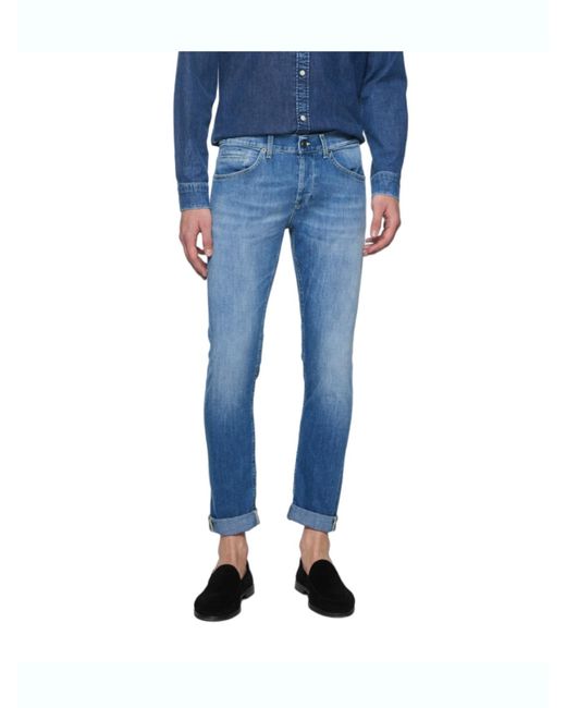 Dondup Blue George Slim-Fit Jeans for men