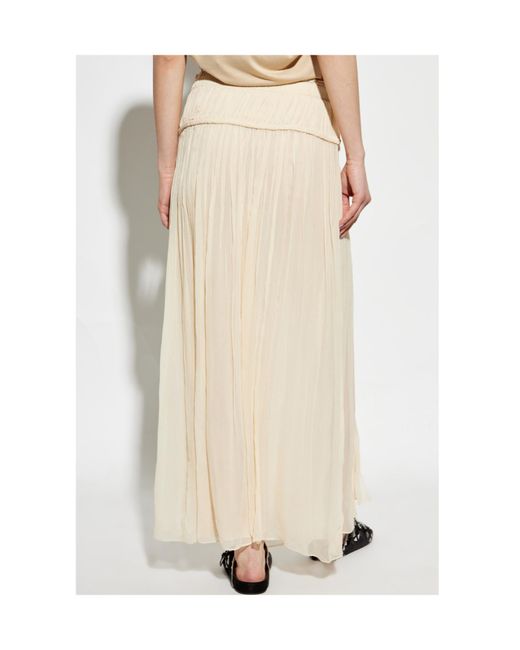 Isabel Marant Natural Rolande Georgette Maxi Skirt