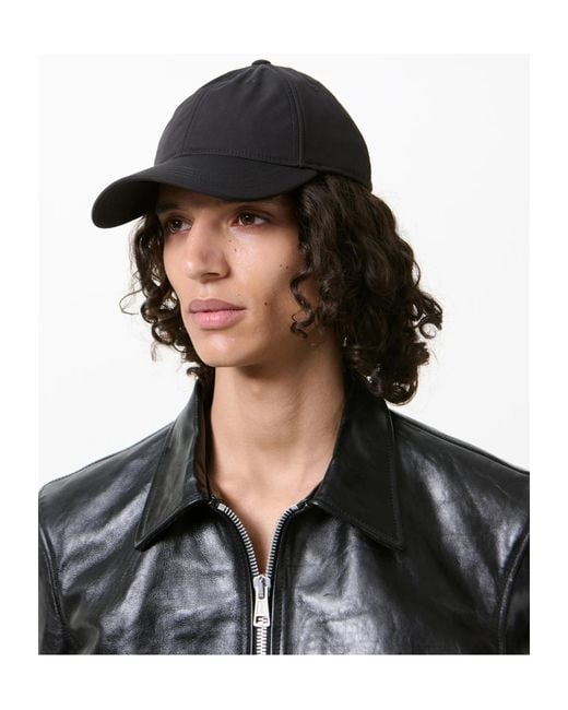Our Legacy Black Muted Scuba Wide Curved Brim Baseball Cap for men