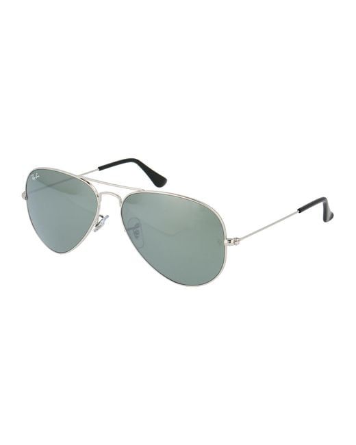 Ray-Ban Gray Aviator Frame Sunglasses