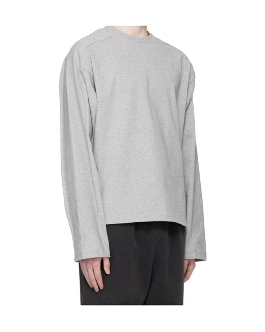 Entire studios Gray Crewneck Cotton Sweatshirt